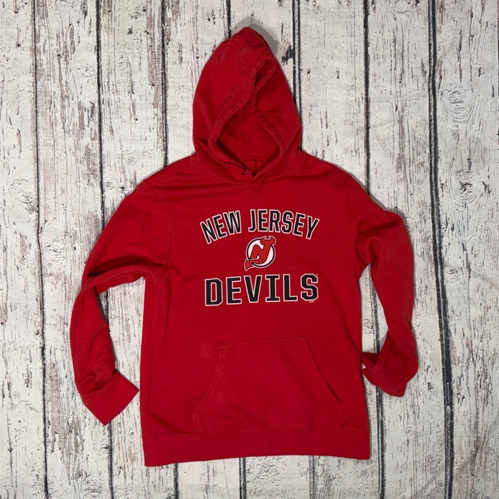 New Jersey Devils Hockey Sweatshirt Boys Kids Youth Hoodie Sweatshirt